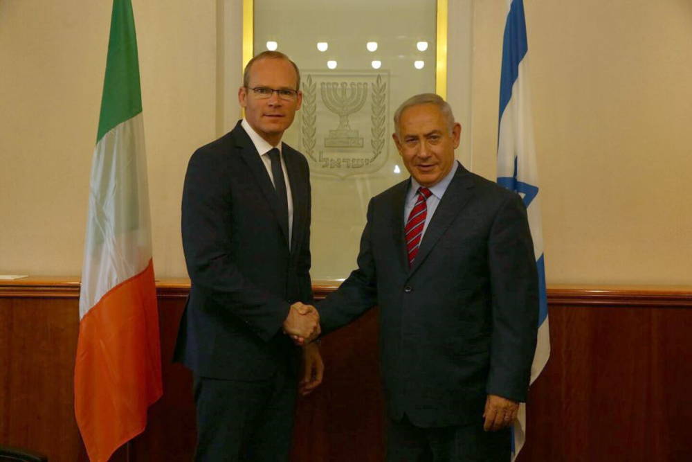 Netanyahu tajante con ministro de Relaciones Exteriores de Irlanda