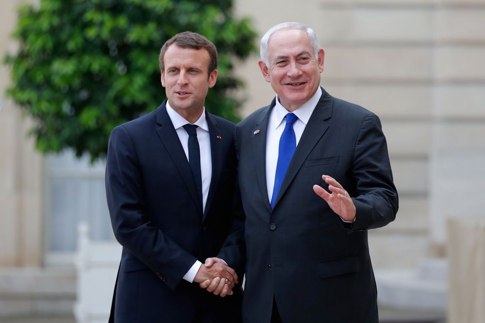 Mensajes de Macron y Netanyahu en Francia