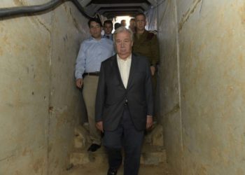 Israel lleva al secretario general de la ONU a conocer los túneles del terror de Hamás