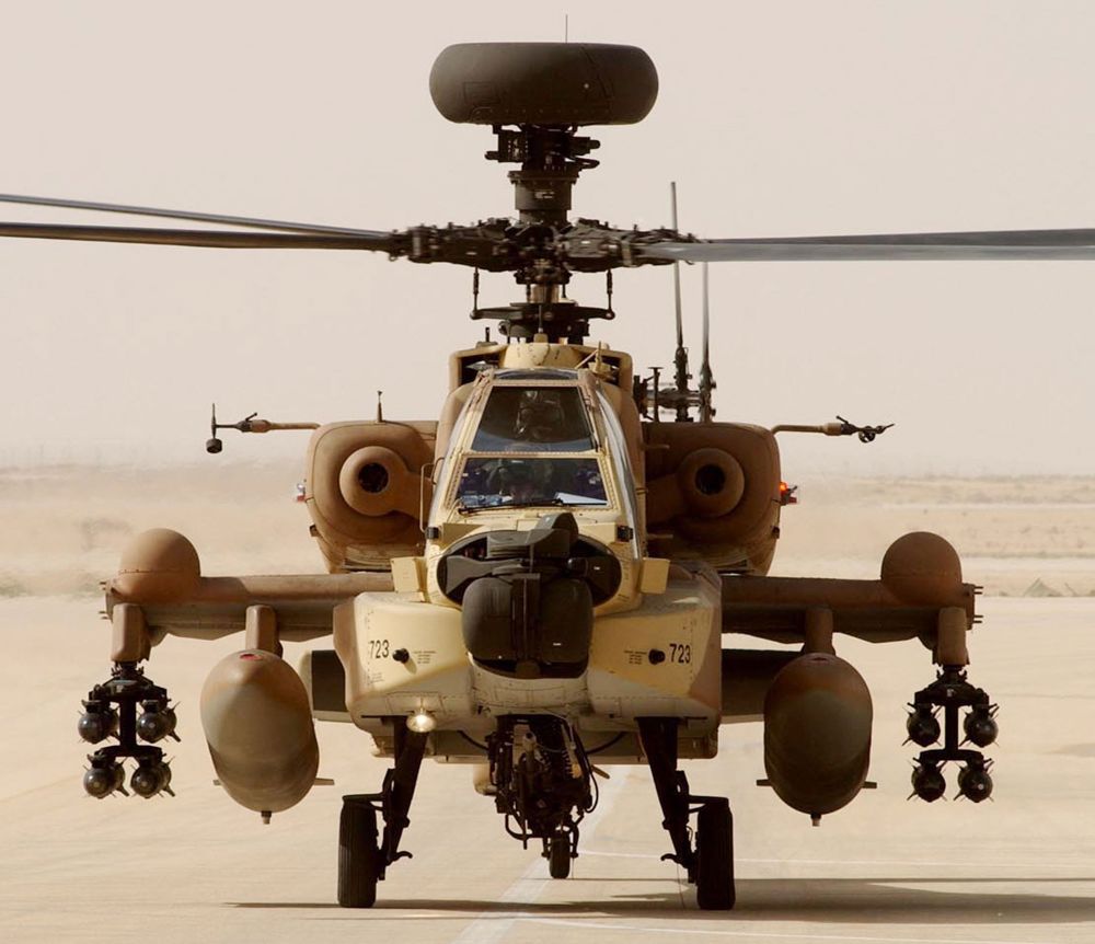 Helicóptero Apache de la Fuerza Aérea israelí (foto: Gettyimages)