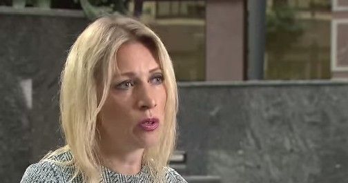 La portavoz del Ministerio de Relaciones Exteriores de Rusia, Maria Zakharova (captura de pantalla a través de YouTube)