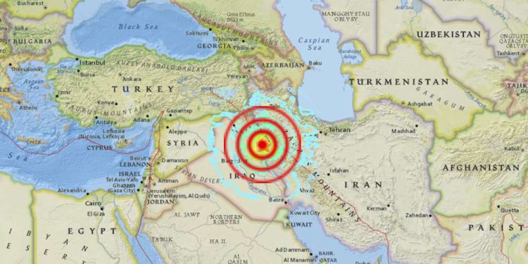 Sismo en la frontera entre Irán e Iraq