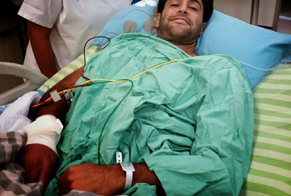 Estrella de fútbol israelí casi muere tras un pelotazo