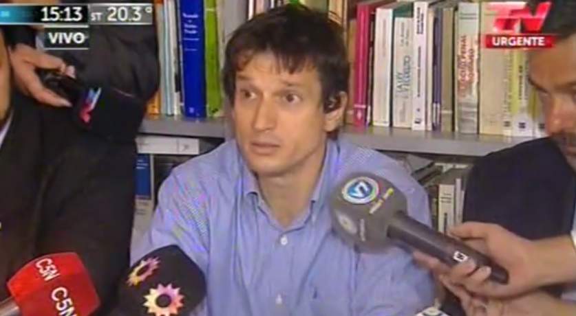 Diego Lagomarsino, 28 de enero de 2015 (captura de pantalla de YouTube)