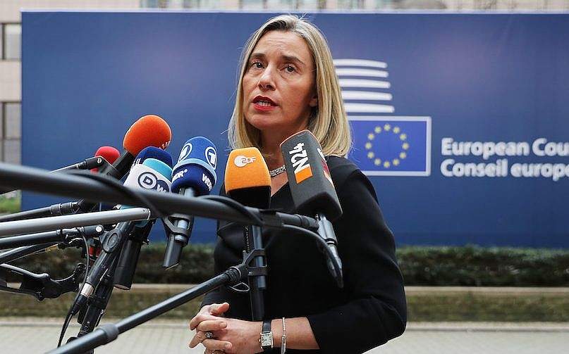 Federica Mogherini, jefa de política exterior de la Unión Europea (Dan Kitwood / Getty Images vía JTA)