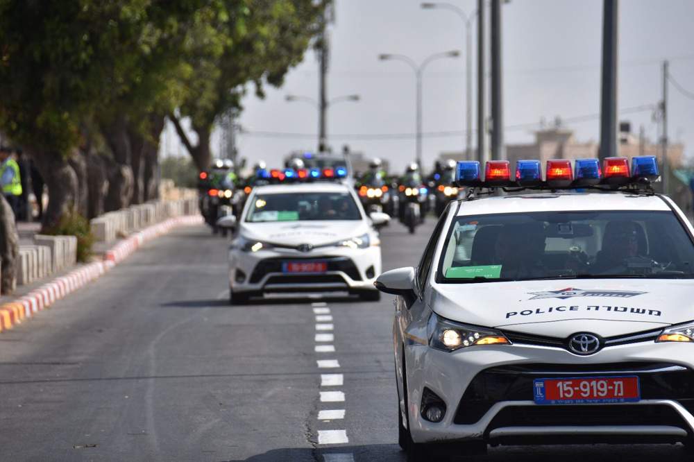 Esta foto publicada el domingo 21 de enero de 2018 muestra los preparativos de la policía israelí antes de la visita de dos días del vicepresidente estadounidense, Mike Pence, que tiene lugar principalmente en Jerusalén. (Crédito de la foto: Policía de Israel)