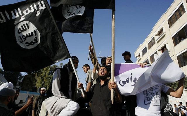 Los salafistas se manifiestan en el sur de la Franja de Gaza en septiembre de 2012. (Abed Rahim Khatib / Flash 90)