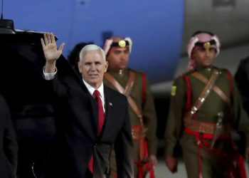 Pence se encontró con protestas en Jordania por el reconocimiento estadounidense de Jerusalém