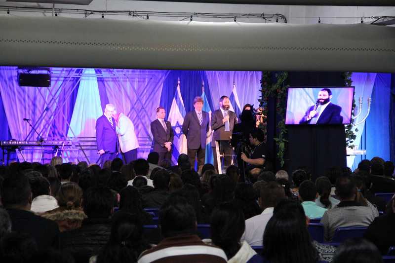Un evento que celebra a Israel en la ciudad de Guatemala, el 27 de enero de 2018 (Ilan Kottler)