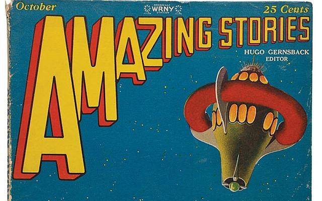 Hugo Gernsback fundó la revista de ciencia ficción "Amazing Stories" en 1926. (Cortesía del Instituto YIVO de Estudios Judíos a través de JTA)