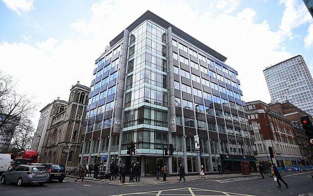 Las oficinas de Cambridge Analytica (CA) en el centro de Londres, 20 de marzo de 2018. (Kirsty O'Connor / PA a través de AP)