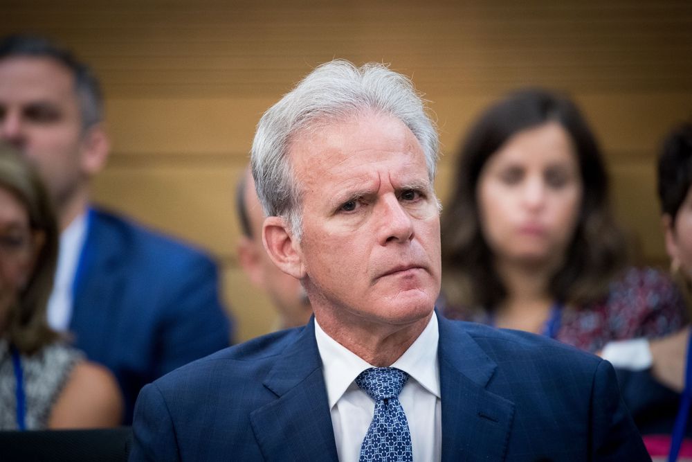 Viceministro Michael Oren en la Knesset, 27 de junio de 2017. (Yonatán Sindel)