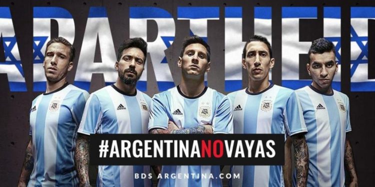 BDS pide que la selección argentina no juegue el amistoso en Tel Aviv