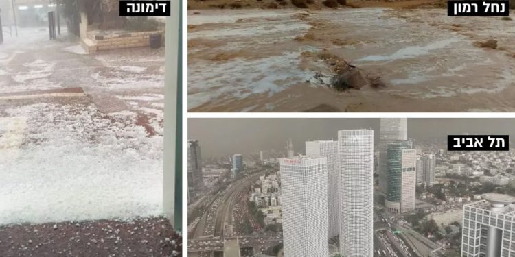 Tormenta en todo Israel, joven de 17 arrastrado por inundación murió