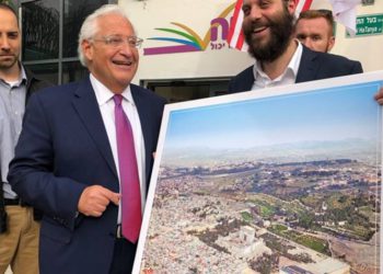 Foto del embajador David Friedman causó controversia