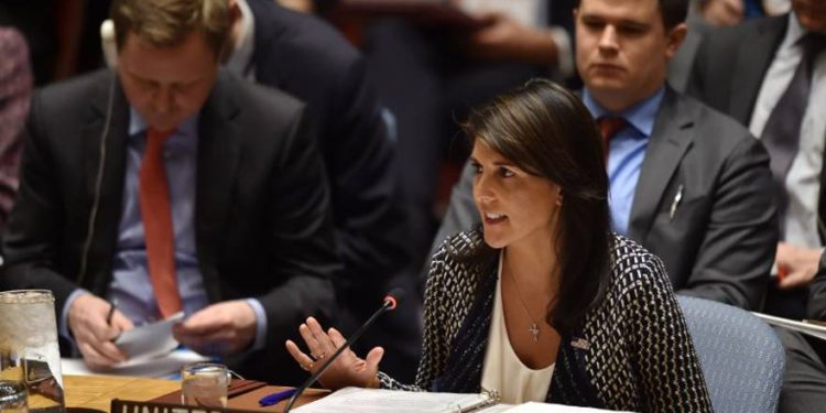 Haley ataca el doble estándar de la ONU