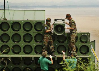 Las dos Coreas comenzaron a retirar de la frontera sus altavoces de propaganda