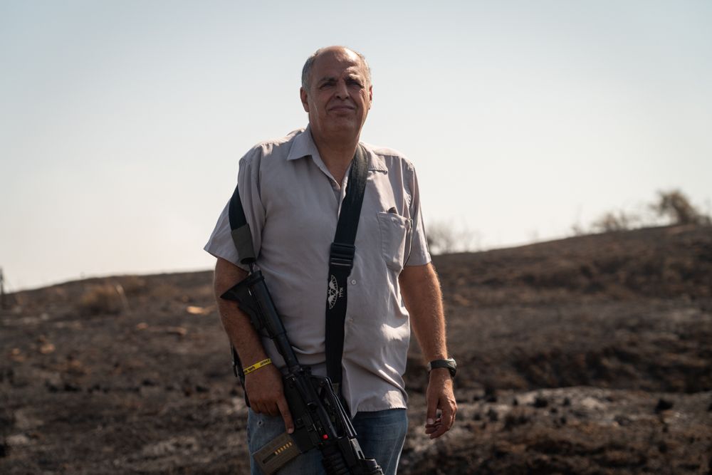 Rafi Babayan, jefe de seguridad del consejo regional de Sdot HaNegev, 6 de junio de 2018. (Luke Tress / Times of Israel)