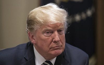 El presidente de EE. UU., Donald Trump, en la Casa Blanca en Washington, DC, el 17 de julio de 2018. (AFP PHOTO / NICHOLAS KAMM)