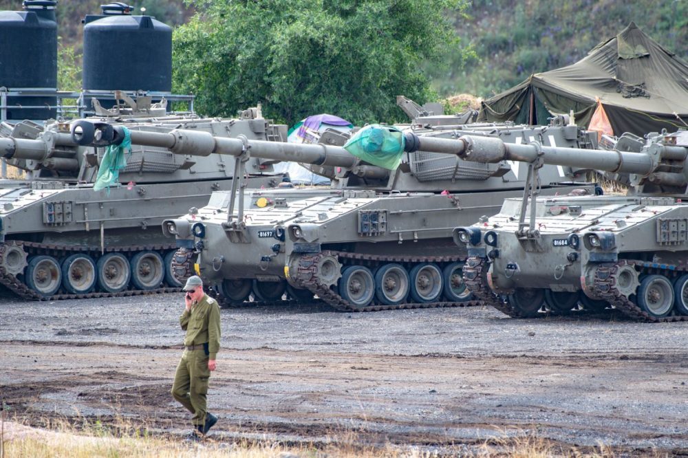 Fuerzas militares israelíes en los Altos del Golán, mayo de 2018. (Gil Eliyahu)