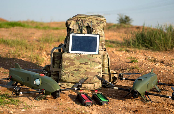 El dron suicida "Rotem" de IAI. Foto: IAI