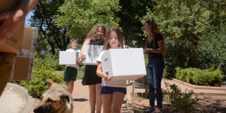 Ejército de Israel entrega ropa y juguetes donados por residentes israelíes del Golán a niños sirios