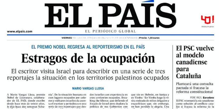 La obsesión del diario El País con Israel