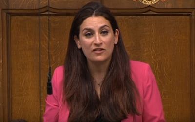 Luciana Berger, una diputada judía líder del Jewish Labor Movement (captura de pantalla de YouTube)