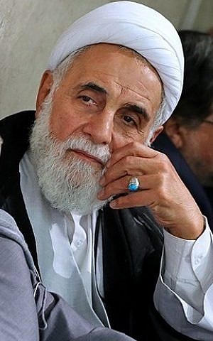 Ali Akbar Nategh Nouri, clérigo principal y miembro del Consejo de Conveniencia de Irán, el 16 de junio de 2017. (CC-BY-4.0 farsi.khamenei.ir/Wikipedia)