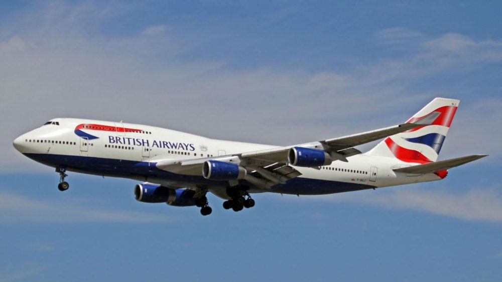 Foto ilustrativa de un avión de pasajeros British Airways 747. (Ken Fielding / Wikipedia / CC BY-SA 3.0)