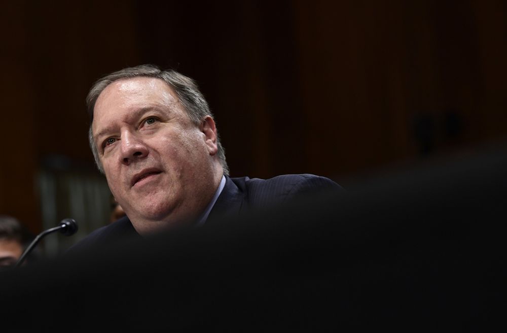 El Secretario de Estado de los Estados Unidos, Mike Pompeo, testifica ante el Comité de Relaciones Exteriores del Senado en Capitol Hill, Washington, el 25 de julio de 2018. (Susan Walsh / AP)