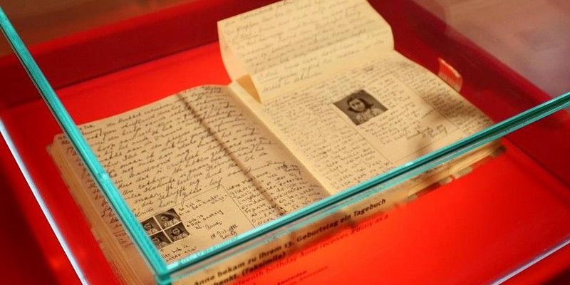 El manuscrito es exhibido en La Casa Ana Frank de Ámsterdam.