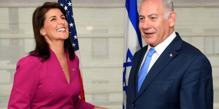 Netanyahu a Haley: contigo en la ONU las cosas están mucho mejor