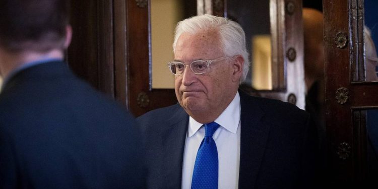Friedman critica a la Autoridad Palestina por pagos a familia de terrorista asesino de Ari Fuld