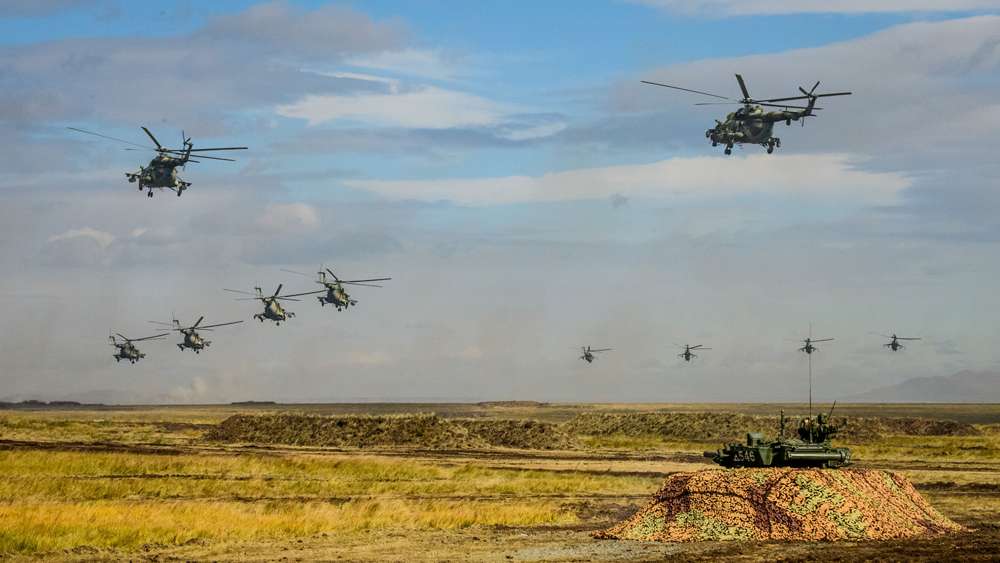 Helicópteros en formación