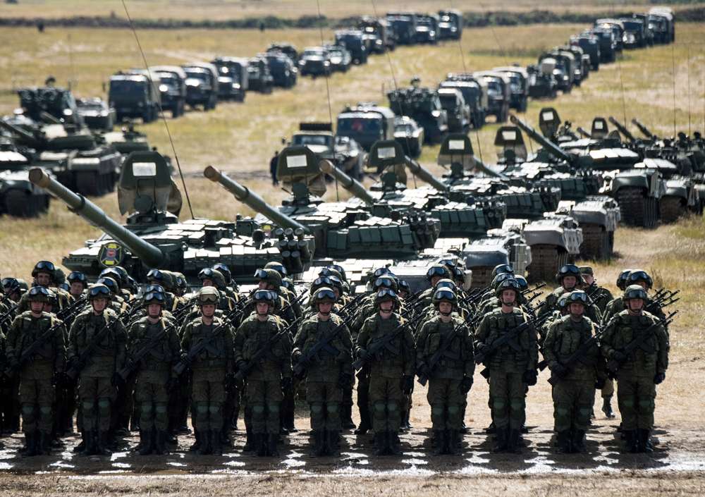 Tropas del ejército ruso