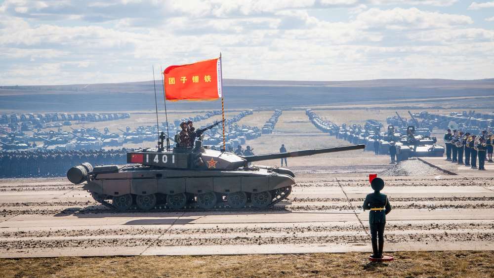 Un tanque Tipo 99 del ejército chino