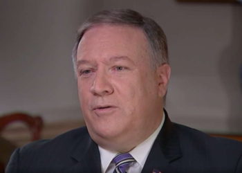 El Secretario de Estado de EE. UU., Mike Pompeo, habla con CNN el 21 de septiembre de 2018 (captura de pantalla de CNN)