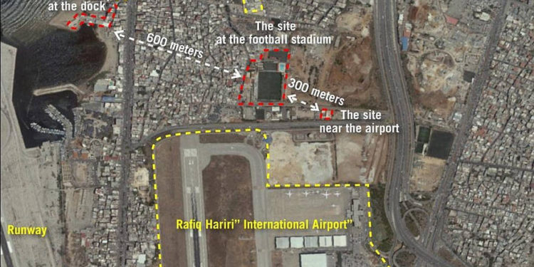 FDI publica fotos de sitios de misiles de Hezbolá cerca del aeropuerto de Beirut