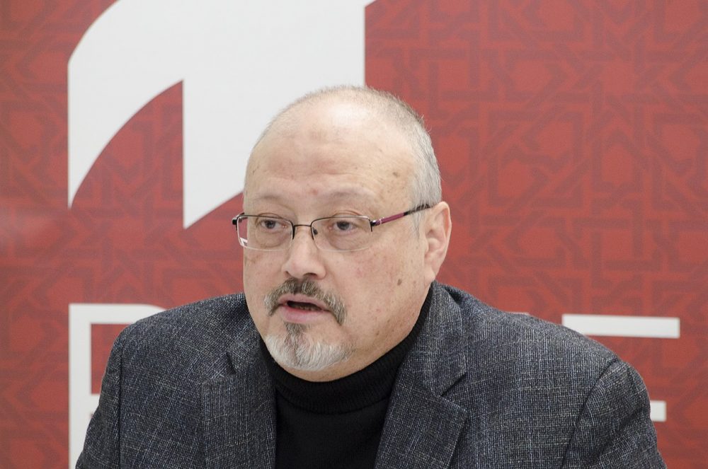 Jamal Khashoggi habló en Washington, DC en marzo de 2018. Crédito: Wikimedia Commons.