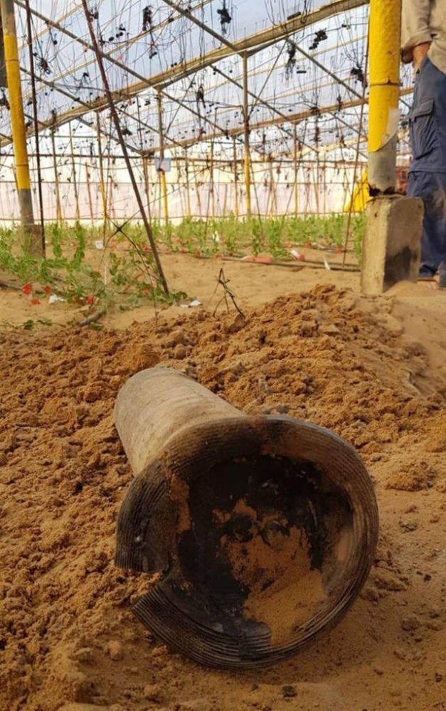 Cohete lanzado desde Gaza (Foto: Netiv HaAsara security)
