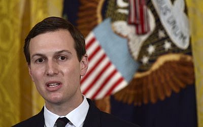 El asesor principal de la Casa Blanca, Jared Kushner, en la Sala Este de la Casa Blanca en Washington, 18 de mayo de 2018. (Susan Walsh / AP)