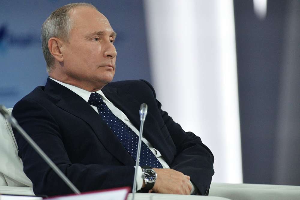 Vladimir Putin, presidente de Rusia, hizo sus declaraciones en en el foro de discusión Valdai, en Sochi (Alexei Druzhinin / SPUTNIK / AFP)