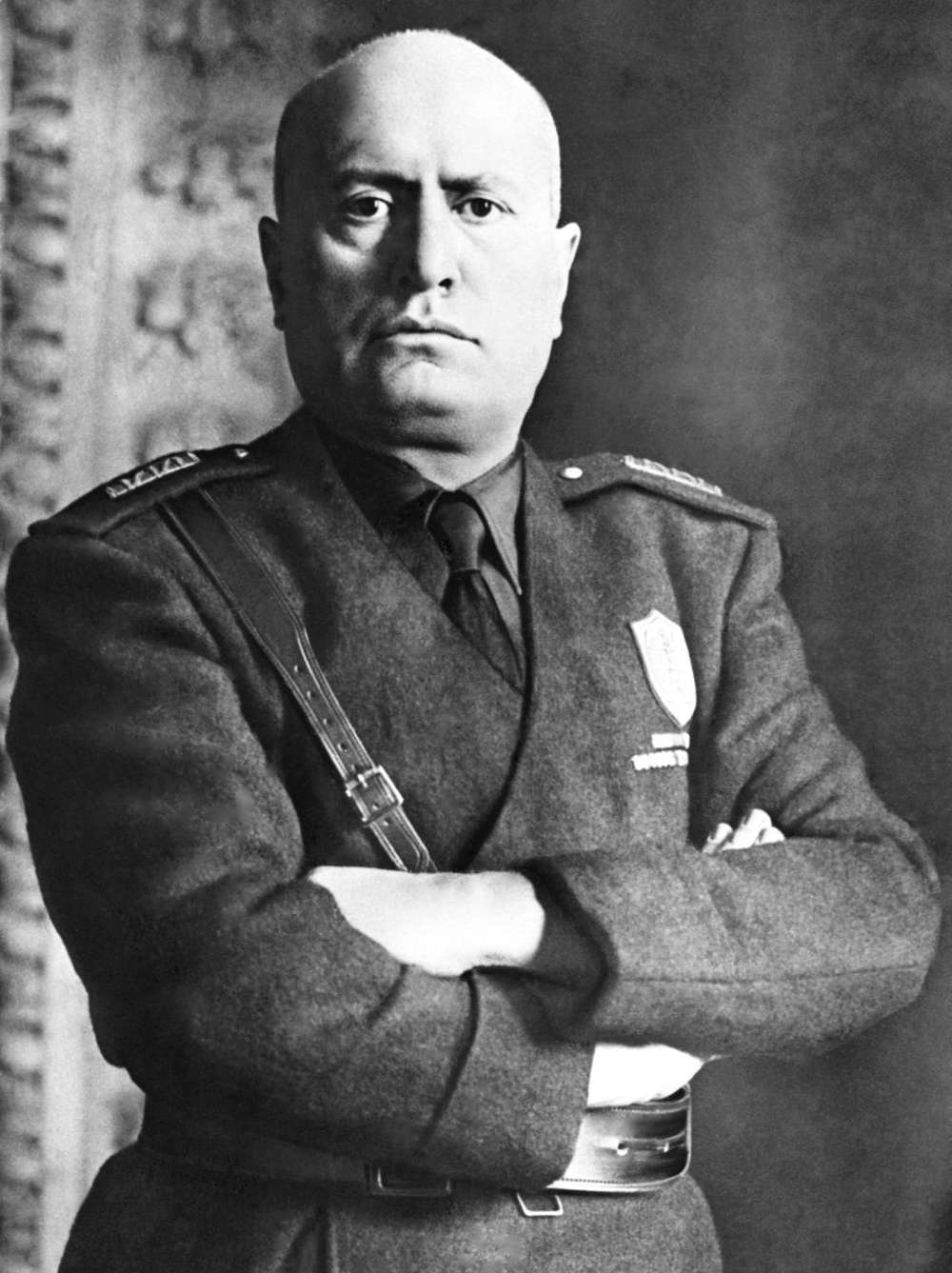 El dictador italiano Benito Mussolini, que había alquilado la villa sobre la catacumba judía en Roma. AP