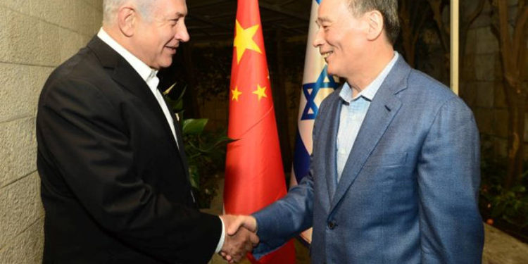 Vicepresidente chino Wang Qishan llega a Israel para una visita oficial
