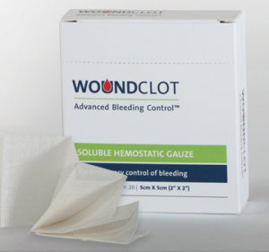 Vendajes WoundClot, Cortesía
