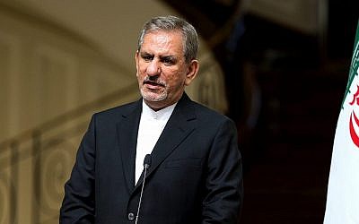 Primer vicepresidente iraní Eshaq Jahangiri en 2016 (AP Photo / Ebrahim Noroozi)