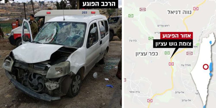 Ataque terrorista en Gush Etzion, tres soldados heridos