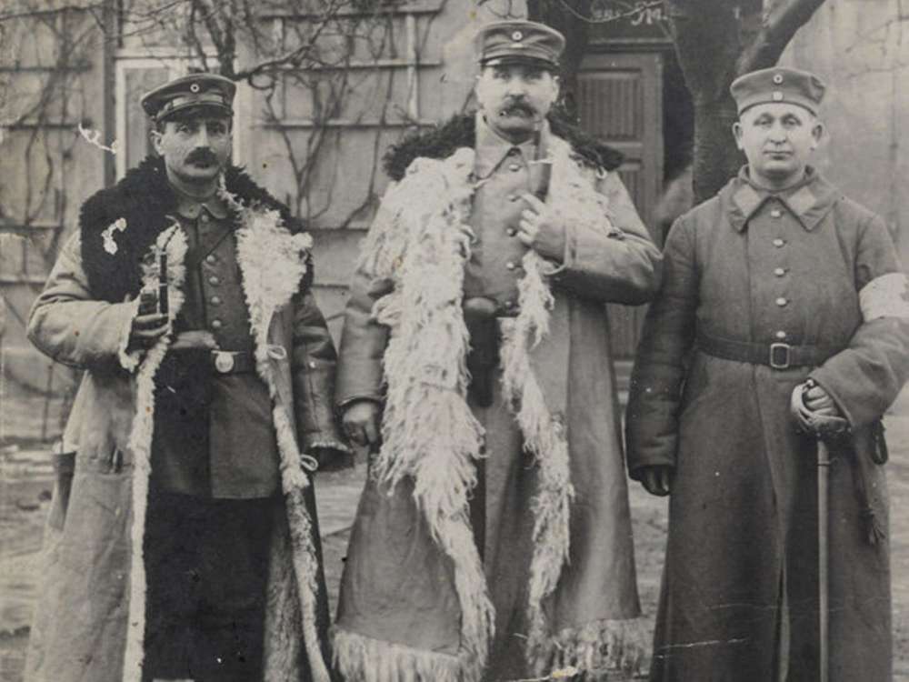 Leopold Bähr (derecha) como soldado alemán durante la Primera Guerra Mundial. Yad Vashem / Cortesía de Ruth Leshem