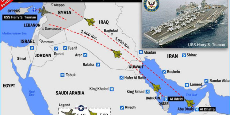 Fuerza Aérea de EE.UU toma el control de los cielos en Siria